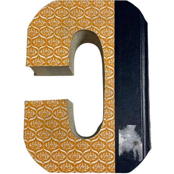 C Initial Cut Out Book Hand Made Decor - Picture 4 of 4